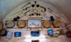 A l'int�rieur d'une zaweyya de confr�rie soufie: tambours, percussions et instruments de rituels soufis. Alep, Syrie.